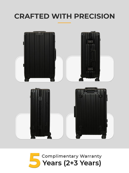 Aluminium Black Check-In Medium