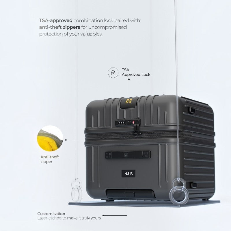 Trunk Check-In Plus- Volcanic Grey