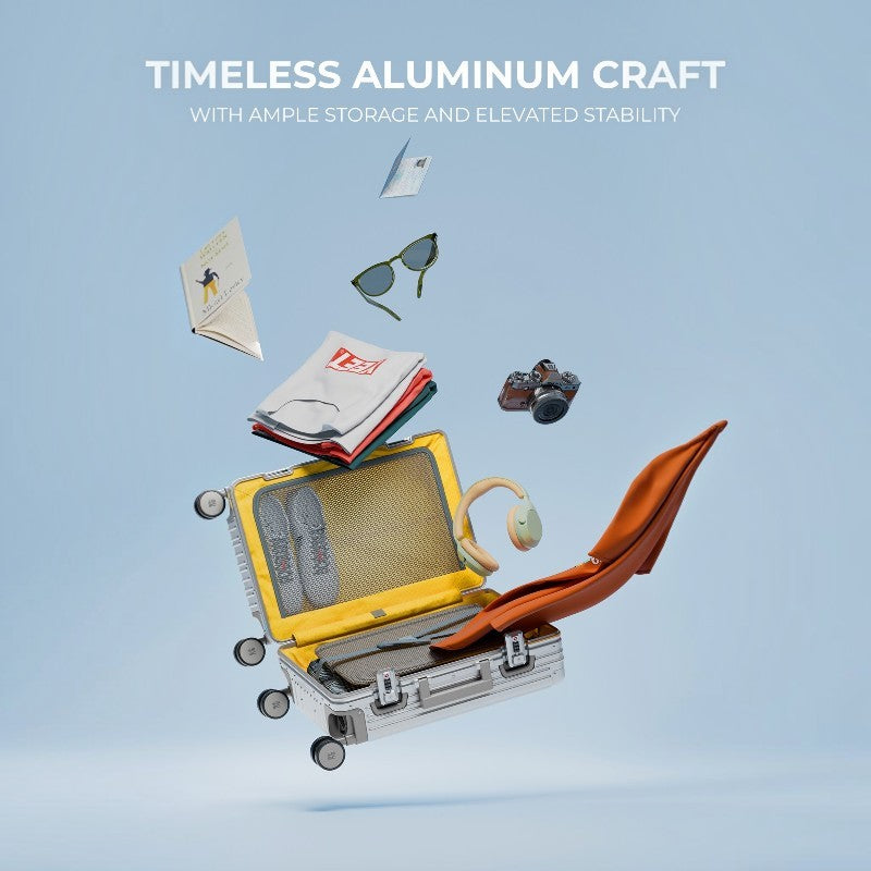 Aluminium Silver Cabin + Check-In Medium