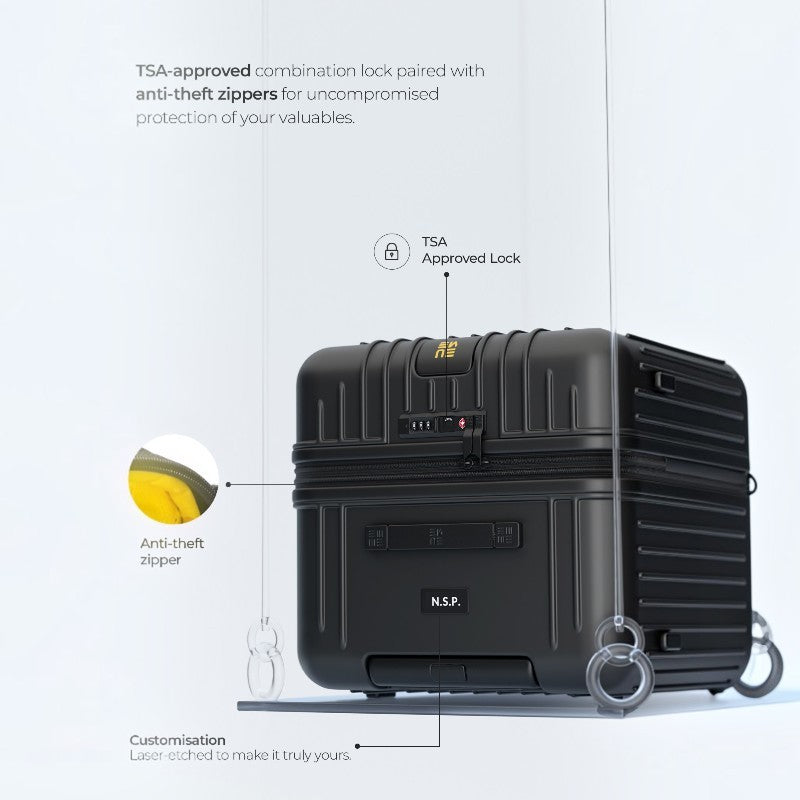 Trunk Check-In Plus- Charcoal Black