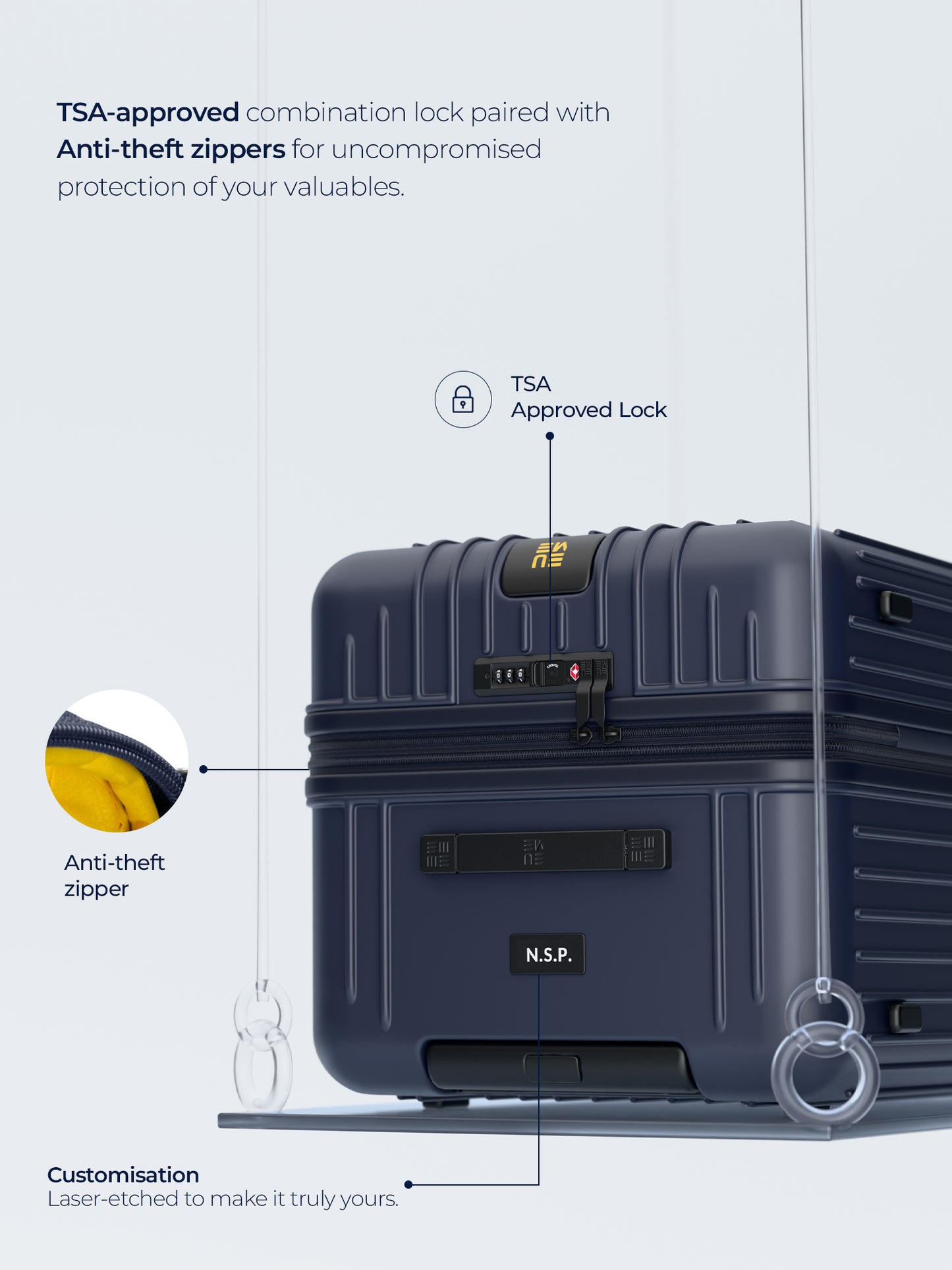 Trunk Check-In Plus- Midnight Blue