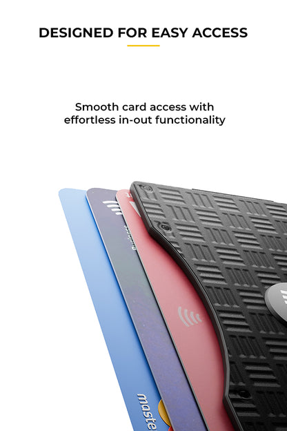 EUME CardVault Cardholder - Charcoal Black product image clean studio background