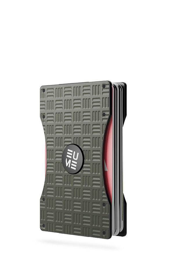 EUME CardVault Cardholder - Olive Green product image clean studio background