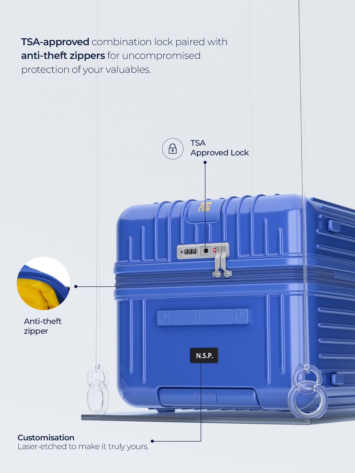 Trunk Check-In Plus- French Blue