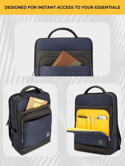 EUME carbonis 20l laptop backpack - midnight blue product image clean studio background