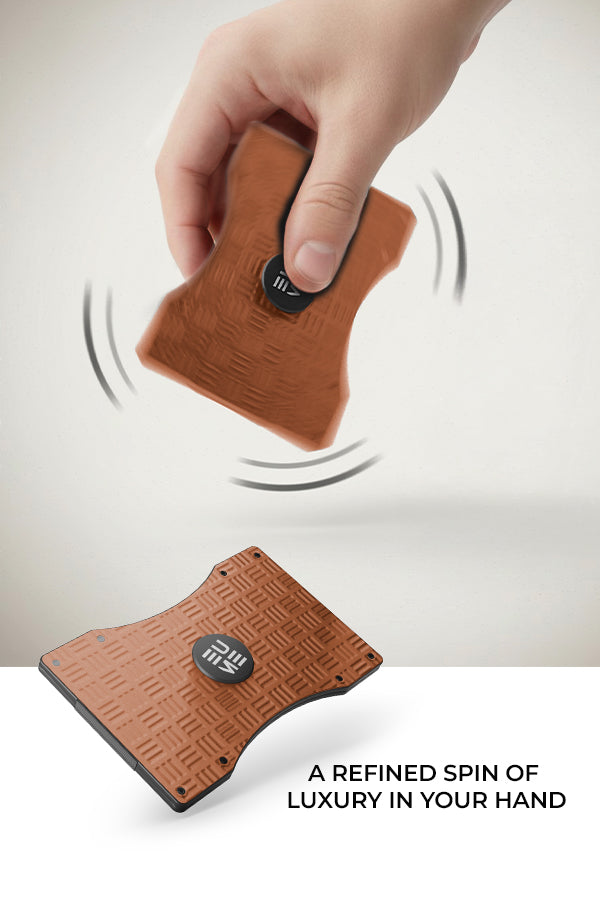 EUME CardVault Cardholder - Rustic Orange product image clean studio background