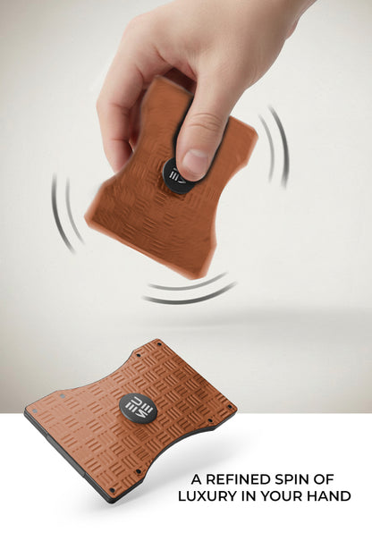 EUME CardVault Cardholder - Rustic Orange product image clean studio background