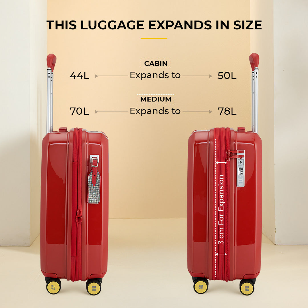 Trousseau Cabin + Medium Set of 2 - Inferno Red