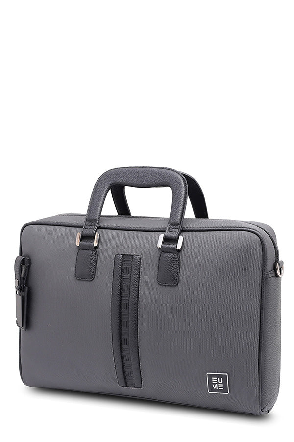 EUME Briefcase Messenger Bag  Volcanic Black