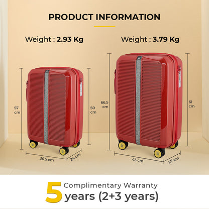 Trousseau Cabin + Medium Set of 2 - Inferno Red