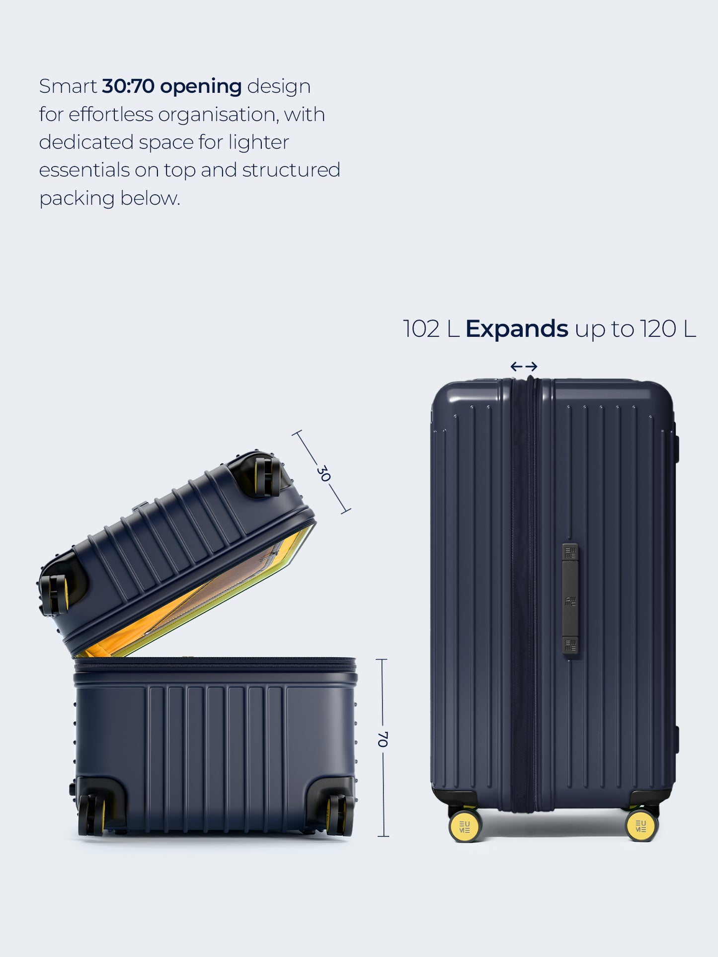 Trunk Check-In Plus- Midnight Blue