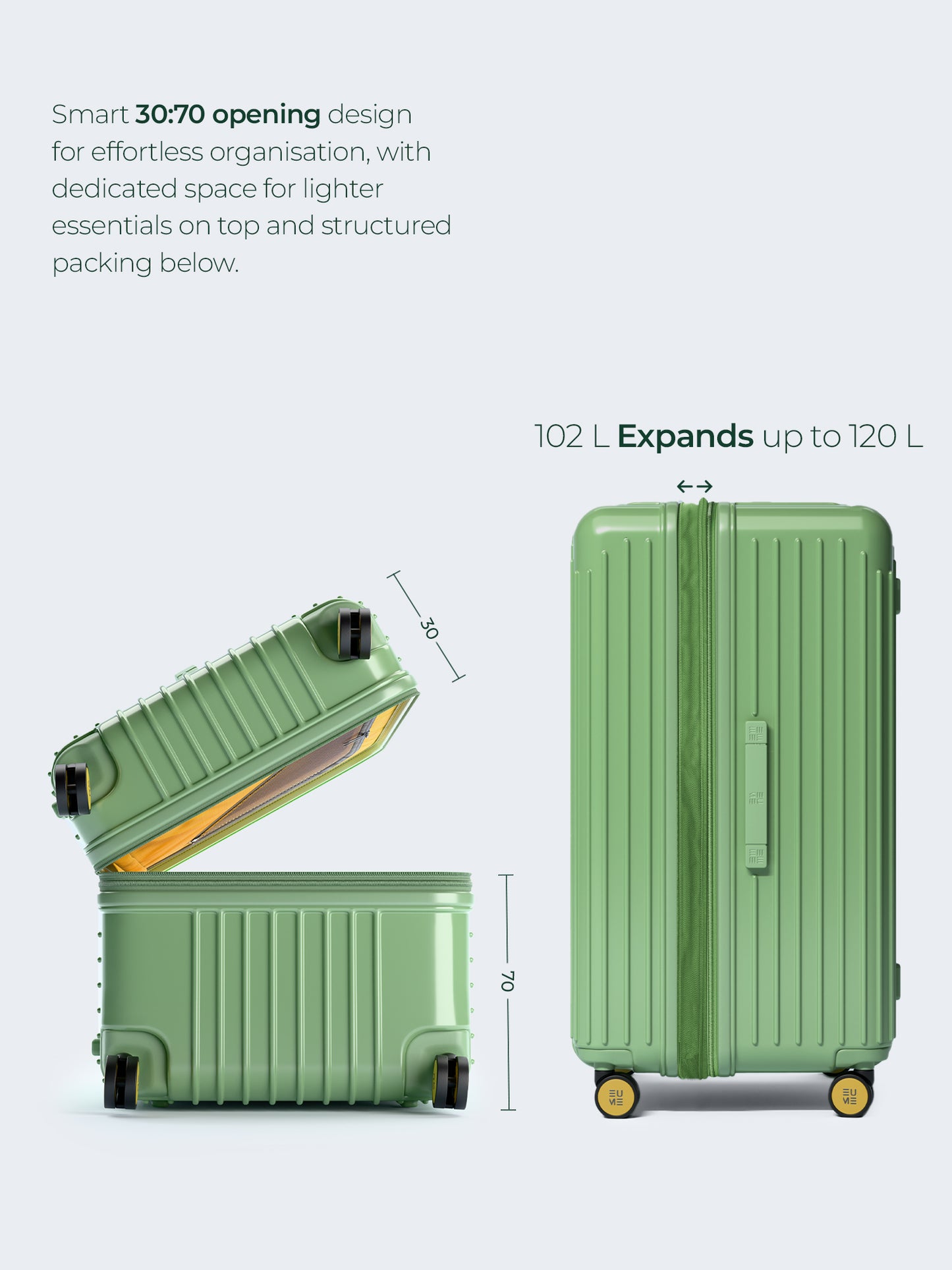 Trunk Check-In Plus- Jade Green