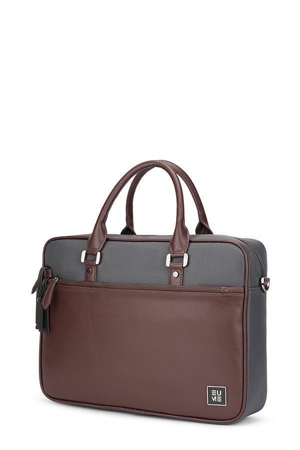 EUME Commute Messenger Bag Charcoal Brown