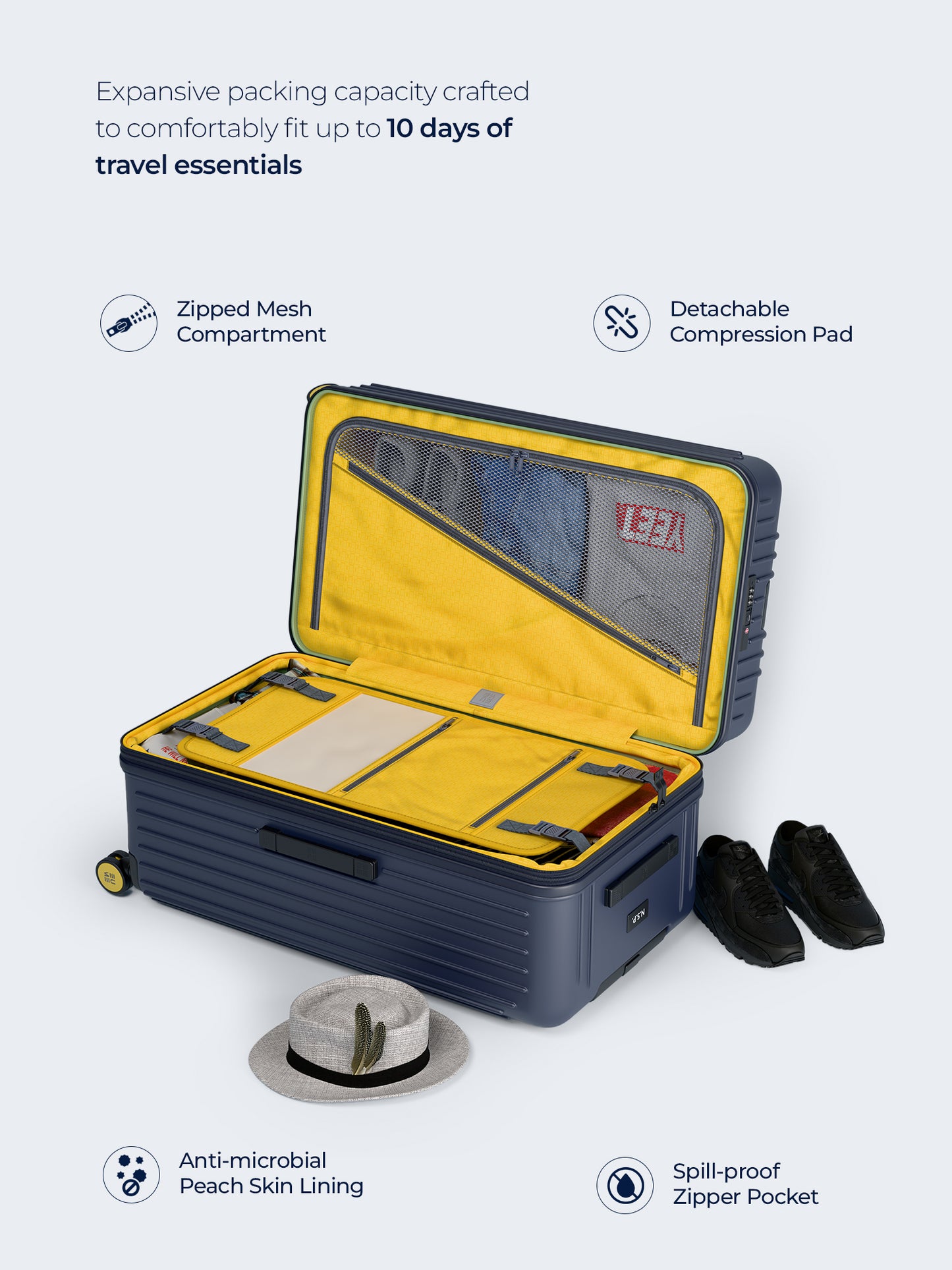 Trunk Check-In Plus- Midnight Blue