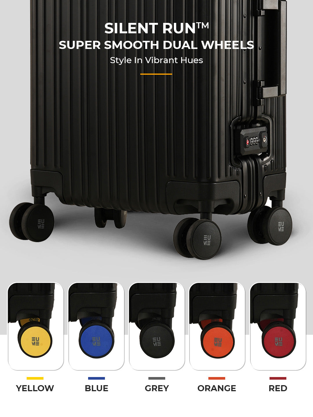 Aluminium Black Check-In Medium