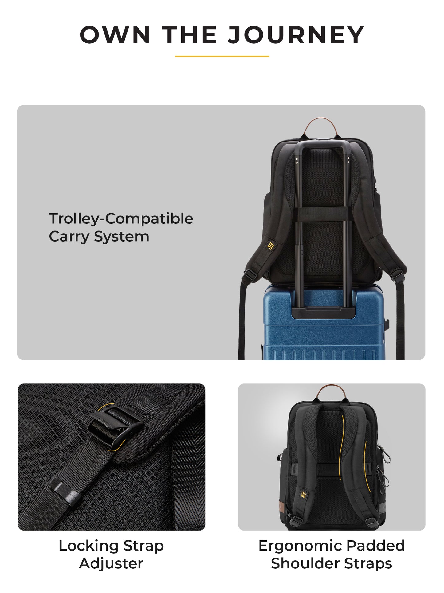 Aluminium Cabin + Zorain 27L Laptop Backpack