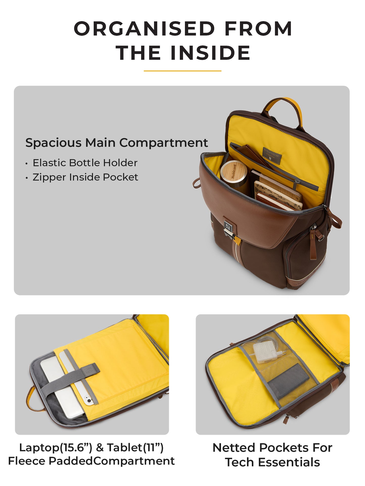 Aluminium Cabin + Zorain 27L Laptop Backpack