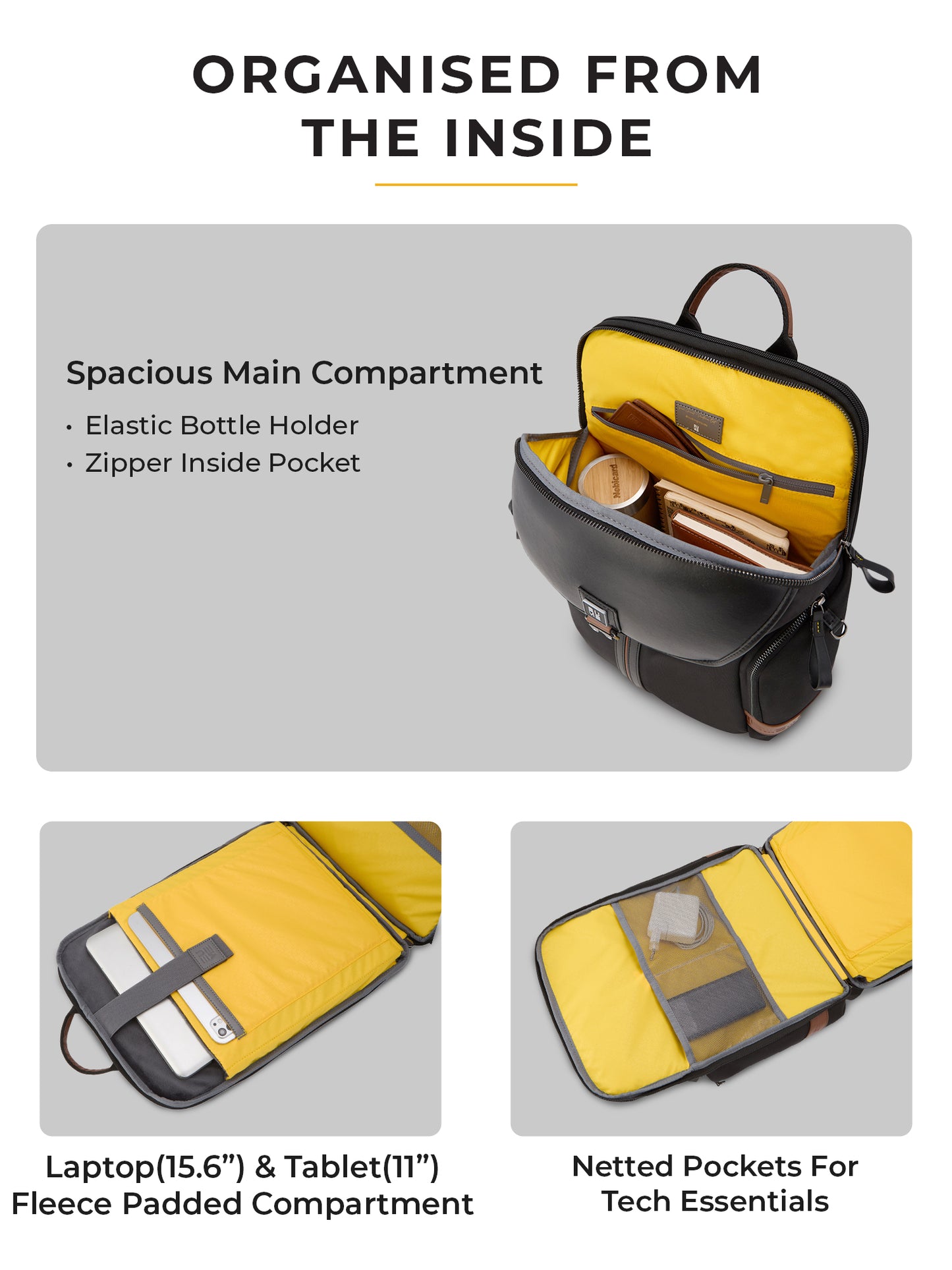 Aluminium Cabin + Zorain 27L Laptop Backpack