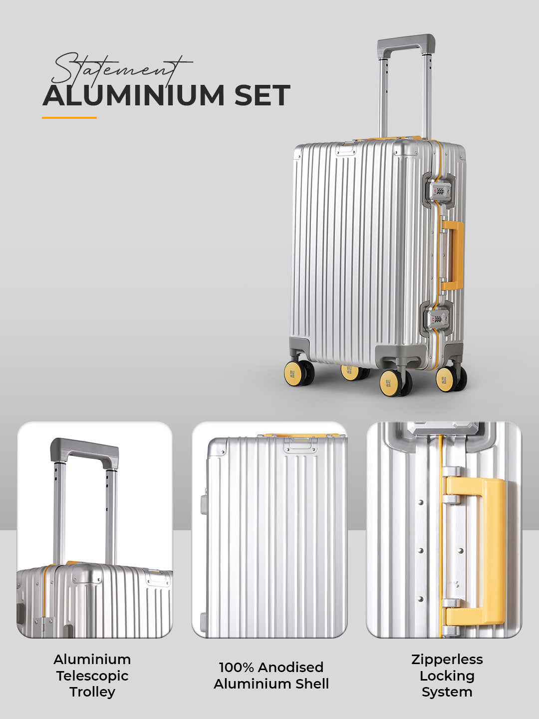 Aluminium Cabin + Trunk Check-In Plus