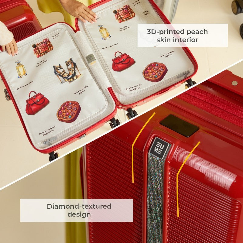 Trousseau Cabin + Medium Set of 2- Inferno Red