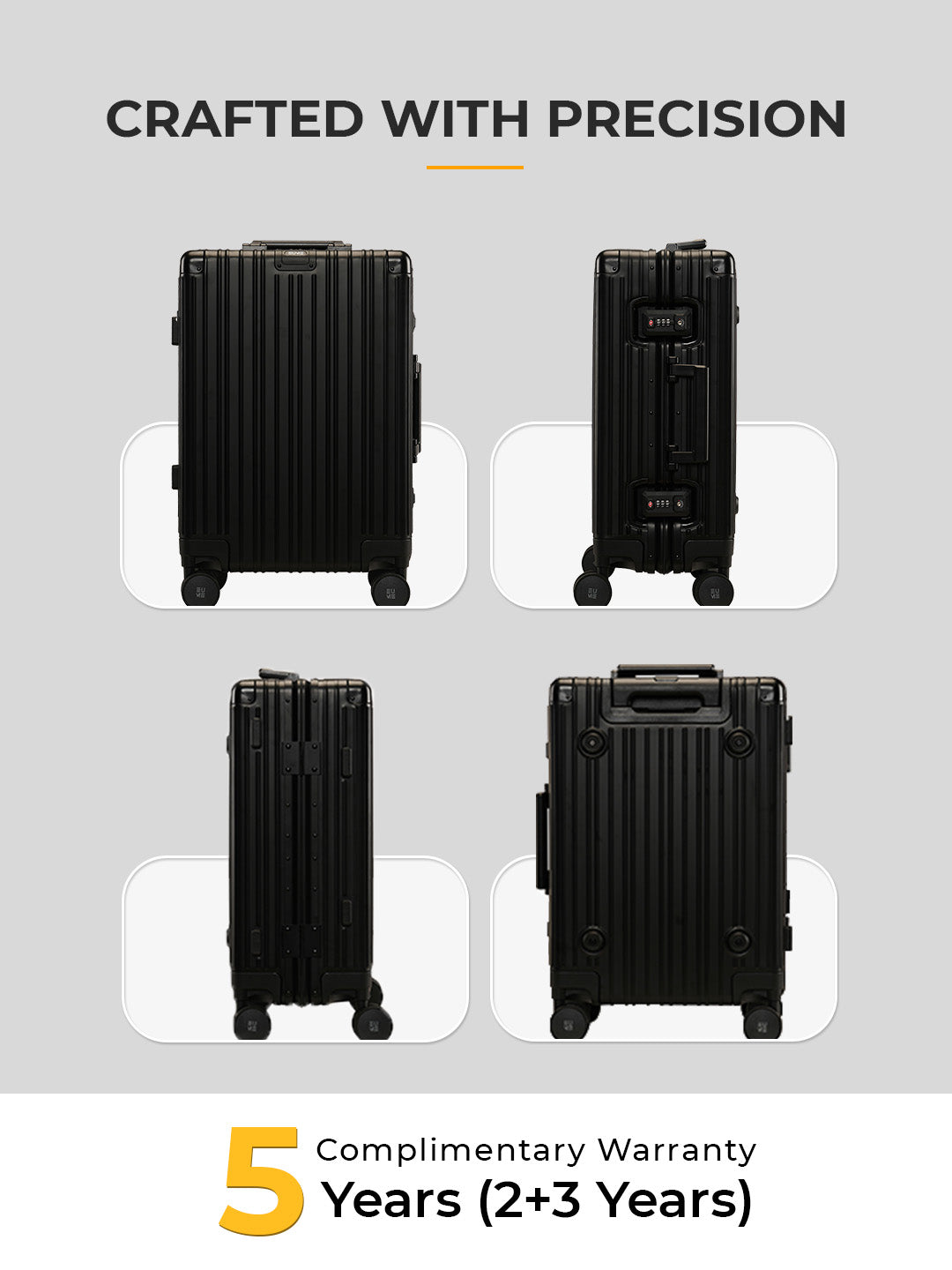 Aluminium Cabin + Zorain 27L Laptop Backpack