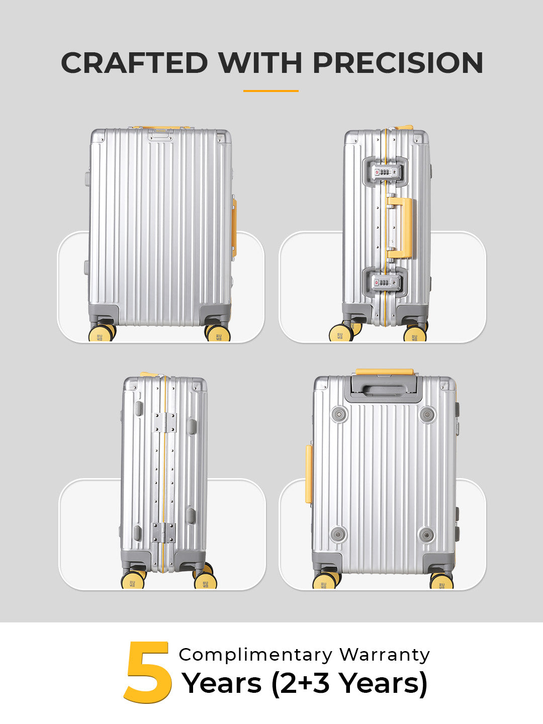 Aluminium Cabin + Zorain 27L Laptop Backpack