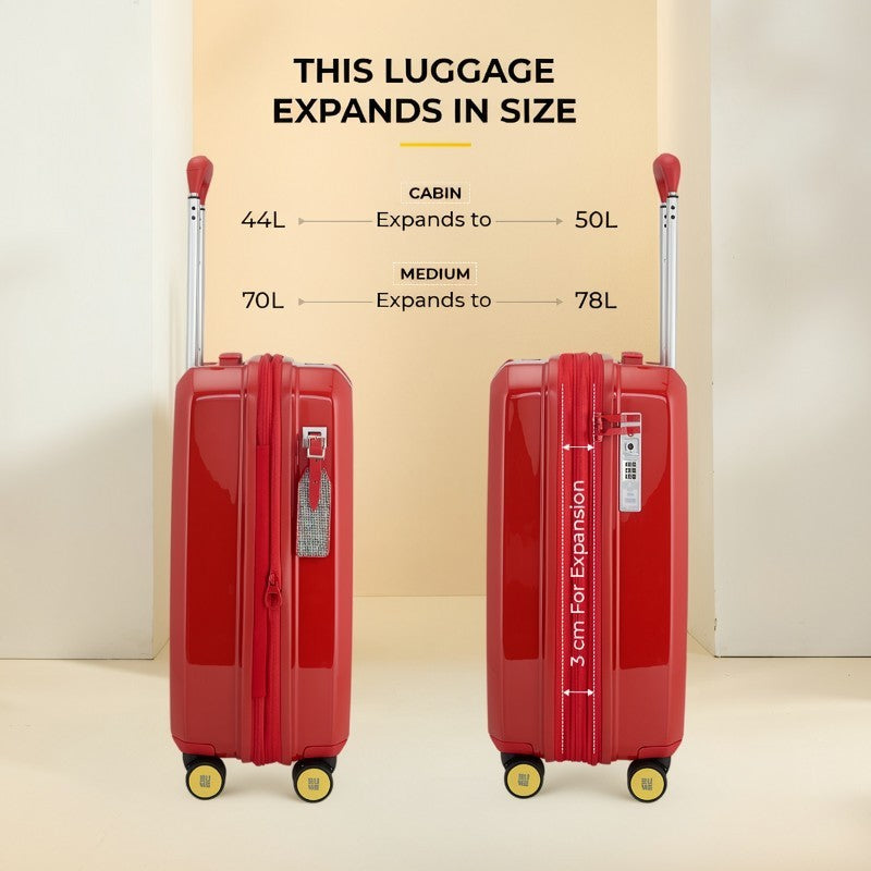 Trousseau Cabin + Medium Set of 2- Inferno Red
