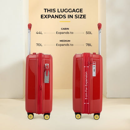 Trousseau Cabin + Medium Set of 2- Inferno Red