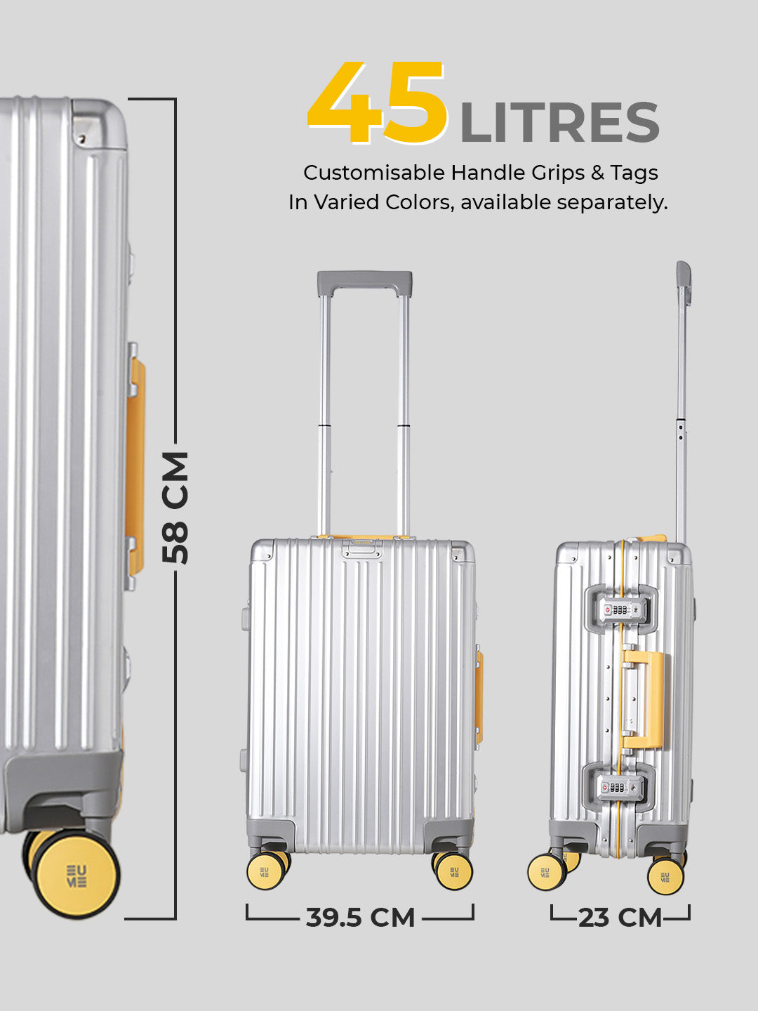 Aluminium Cabin + Zorain 27L Laptop Backpack