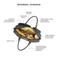 Attache Messenger Bag internal storage features and organization.