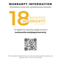 Warranty information for Attache Messenger Bag with QR code.