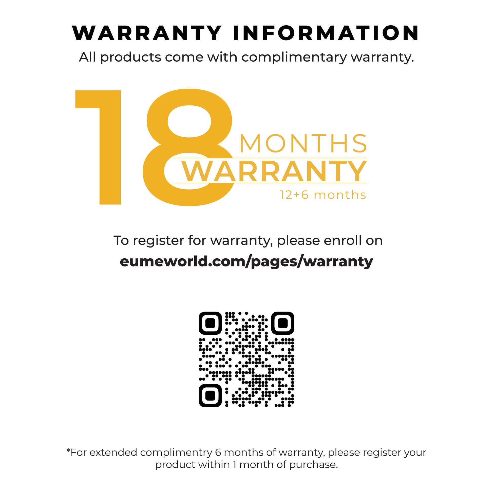 Warranty information for Attache Messenger Bag with QR code.