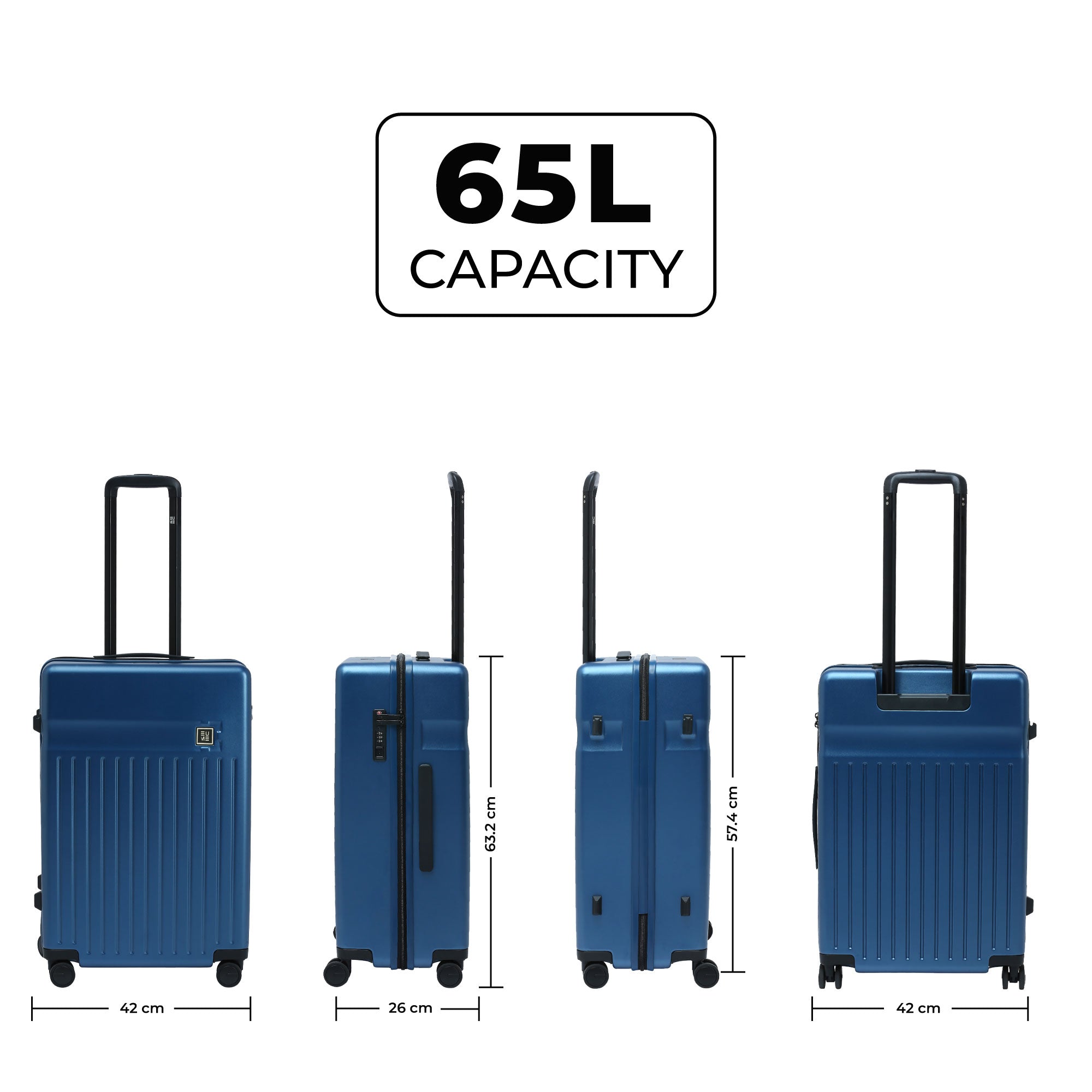 Check In Medium Luggage Durable Spacious Travel Companion