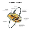 Internal storage features of Executive Messenger Bag with organized compartments.