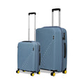 Stylish blue luggage set, Wanderer Cabin and Check-In Medium.