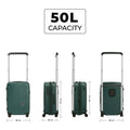 Charter Cabin suitcase with 50L capacity, dimensions, and design.