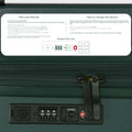 Keyless TSA lock instructions for Charter Cabin product.