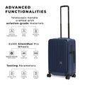 Cabin Pro suitcase featuring advanced materials and silent wheels.