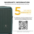 Cabin Pro suitcase warranty information and registration details.