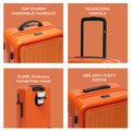 Cabin Pro suitcase features sturdy handles and anti-theft zipper.