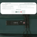 Keyless TSA lock manual and charging instructions for Cabin Pro product.