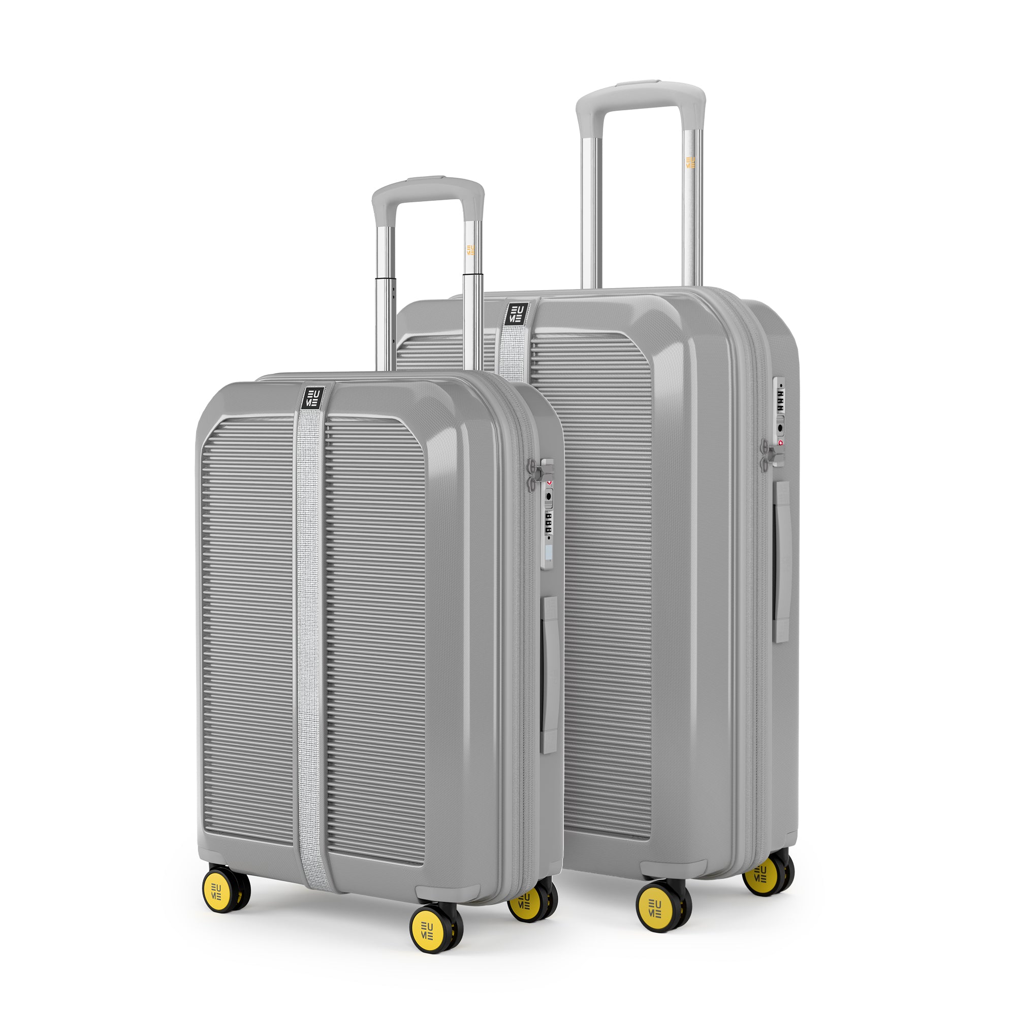 Trousseau Cabin + Medium Set of 2 - Chrome Silver