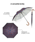 EUME Ordin 27 umbrella, UV coated, waterproof, versatile design.