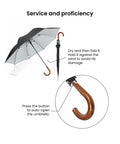 EUME Ordin 27 umbrella with auto-open feature and stylish handle.