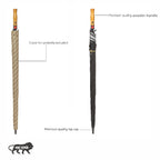 EUME Jumbo 32" Straight HO Umbrella with wooden handle and cover.