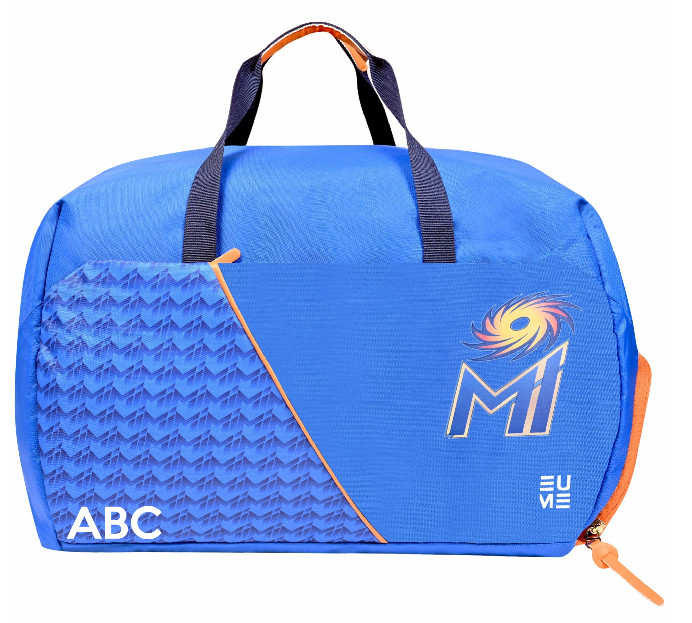 EUME Mumbai Indians MI Duffle Bag with Shoe Compartment, 33 Ltrs.