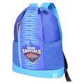 EUME Delhi Capitals 19 Ltrs Drawstring Backpack in blue with logo.