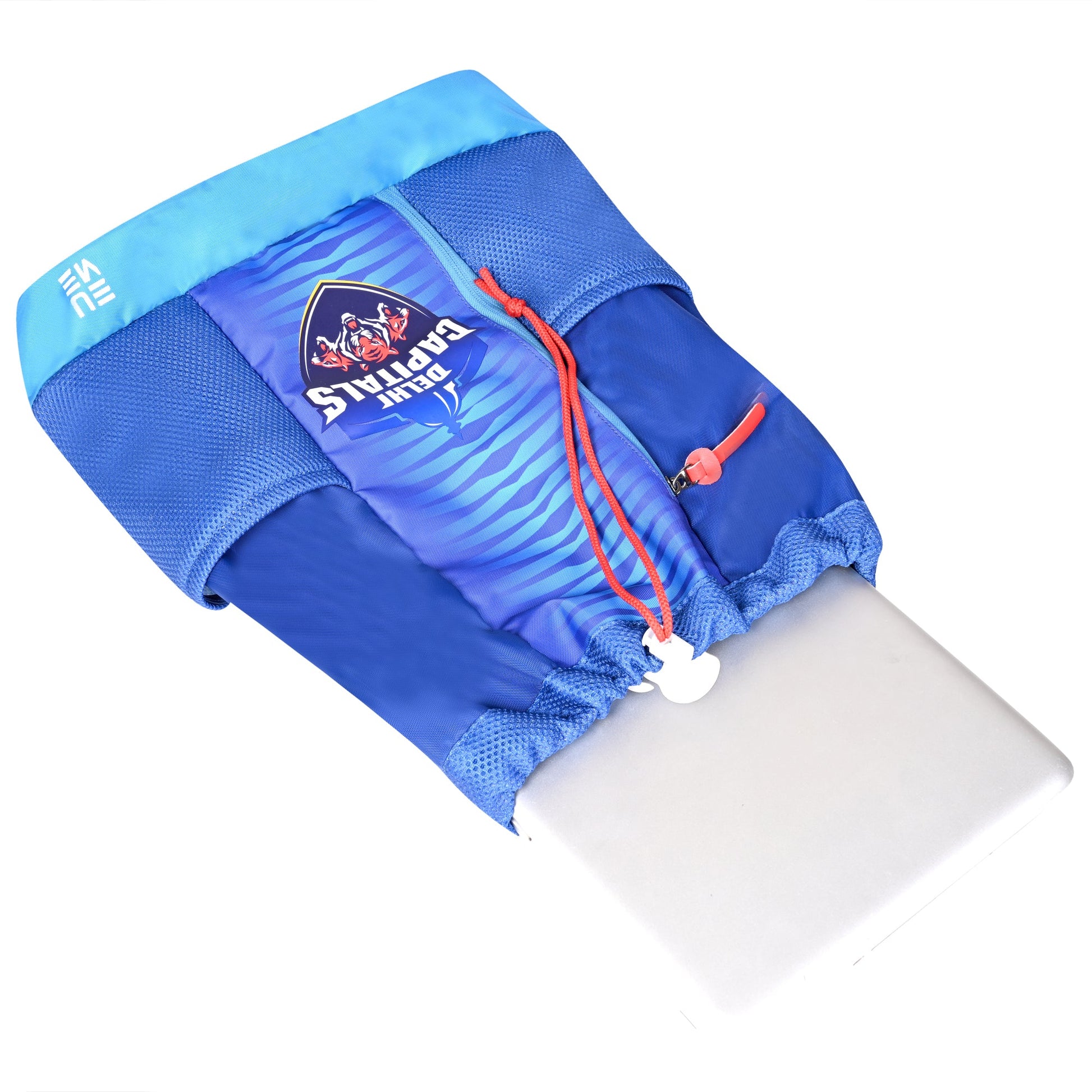 EUME Delhi Capitals 19 Ltrs Drawstring Backpack in blue color.