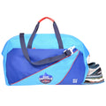 EUME Delhi Capitals duffle bag with shoe compartment design.