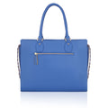 Daffodil Satchel Laptop Handbag in vibrant blue color with stylish design.